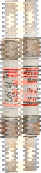 Cylindrical Fast-Acting Fuse: J, 80 A, 4-5/8